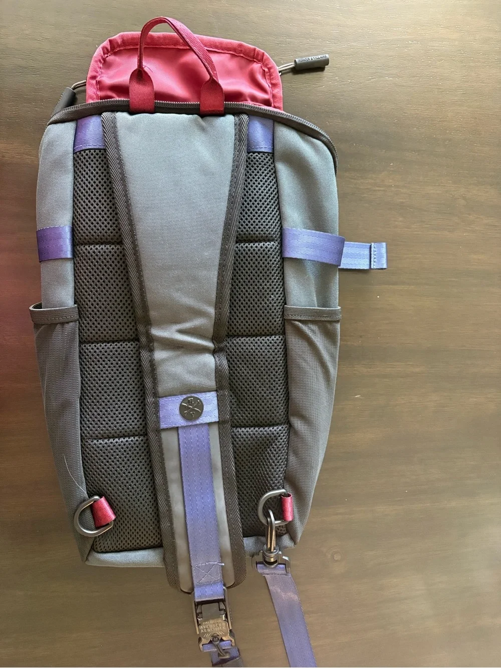 LIKE NEW Avengers Gray & Red Sling Backpack